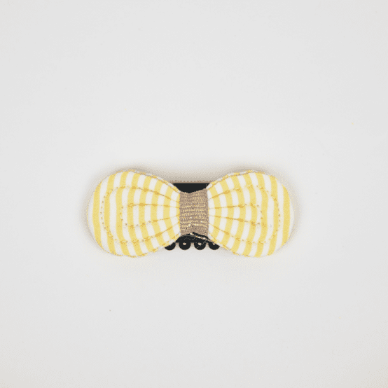 Noeud Anti-Glisse hair slide yellow stripes