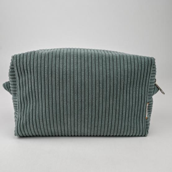 Rectangular toiletry bag lichen corduroy