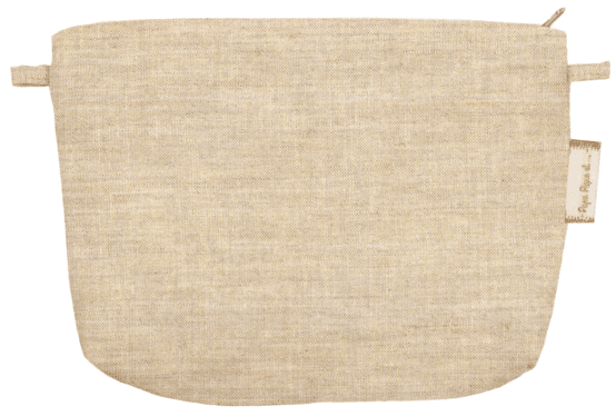 Coton clutch bag  glitter linen