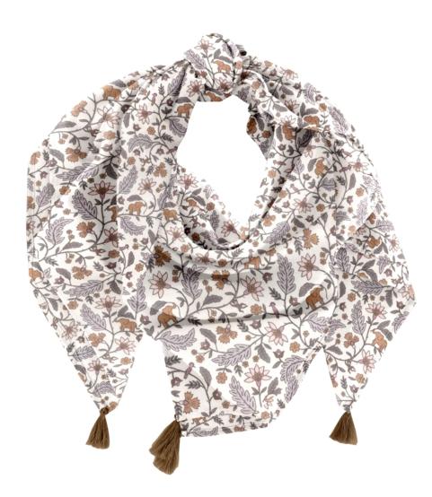 Pom pom scarf rêve de jasmin