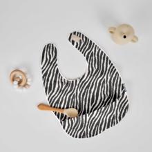 Coated fabric bib zèbre