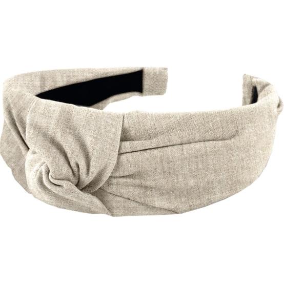 Large Crossed Headband  glitter linen