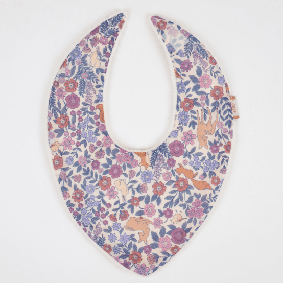 bandana bib comptine enchantée rose