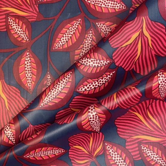 35cm coated fabric coupon ex2577 burgundy calyspo