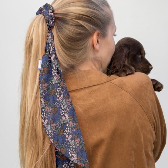 Long tail scrunchie monet lilas