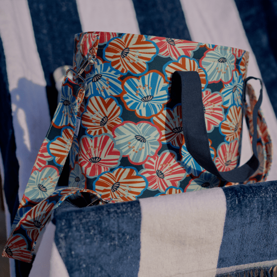 Cooler bag anémones rayées