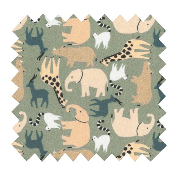 Cotton fabric safari kaki