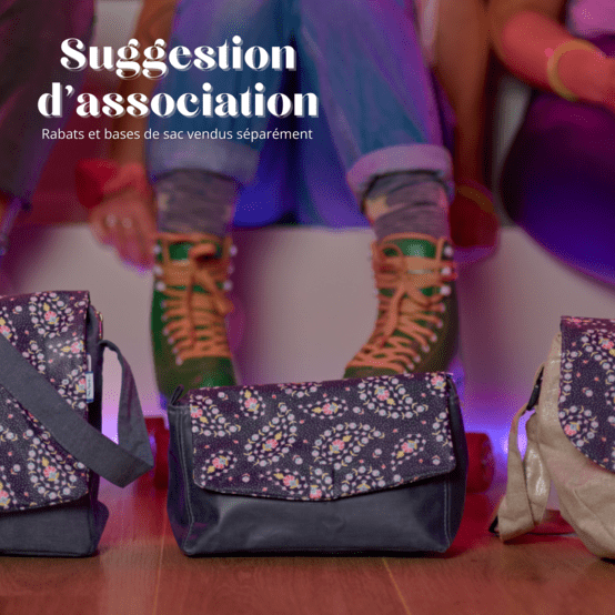 Base of shoulder bag light denim