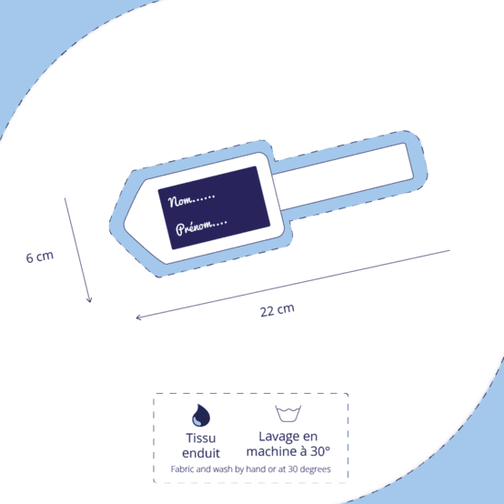Luggage Tag toile de biche