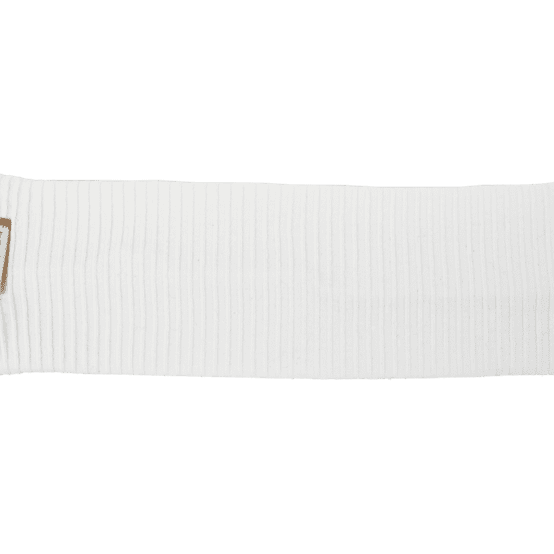 Stretch jersey headband  white ribbed jersey