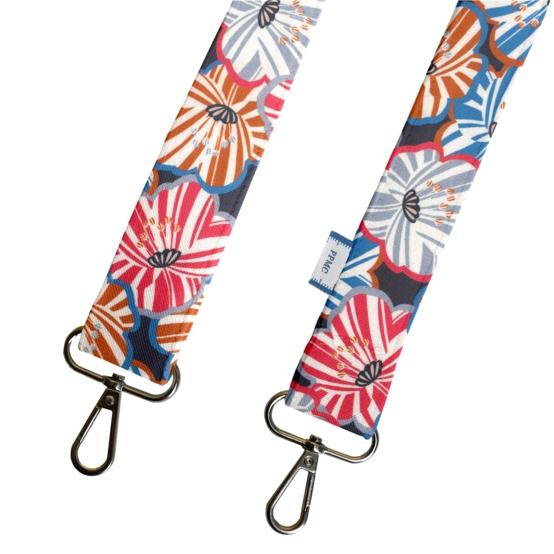 Narrow shoulder strap anémones rayées
