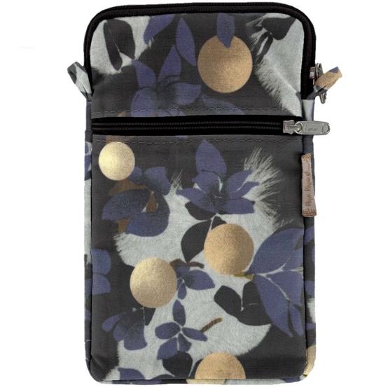 Quilted phone pocket flocon doré