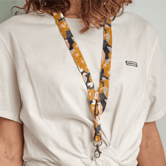 Lanyard necklace coton d'or
