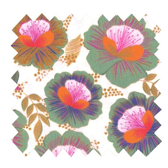 Cotton veil fabric fleur de thé