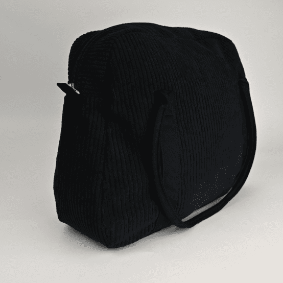 Bowling bag  black large corduroy