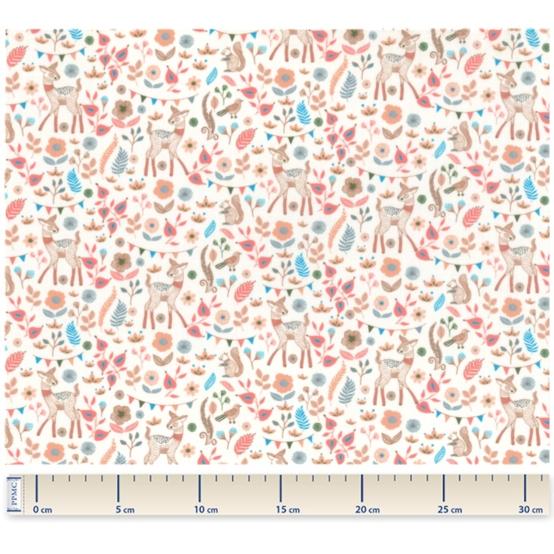 Cotton fabric douceur des bois