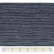 Coated fabric striped silver dark blue