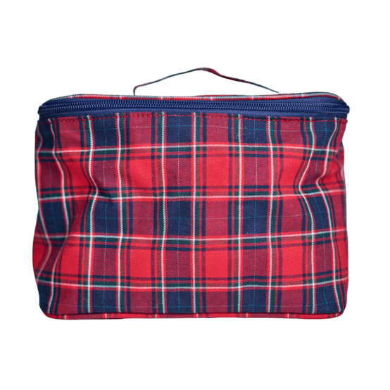 Large vanity tartan rouge