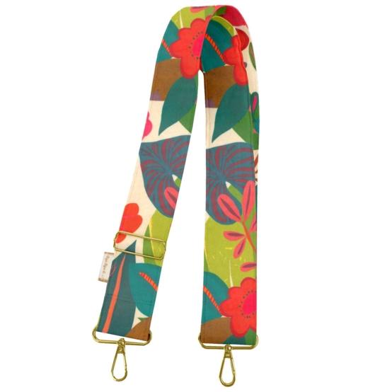 Wide shoulder strap fleurs des iles