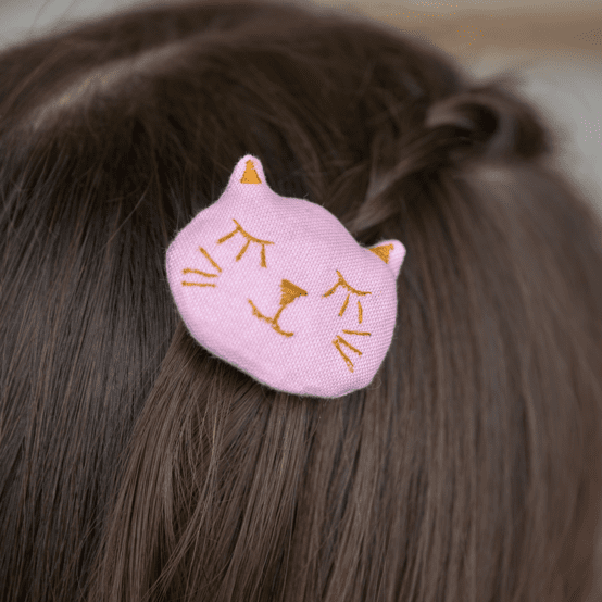 Meow hair slide light pink
