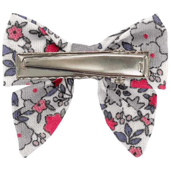 Mini bow tie clip serenade rouge gris