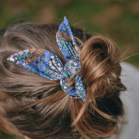 Bunny ear Scrunchie monet lilas
