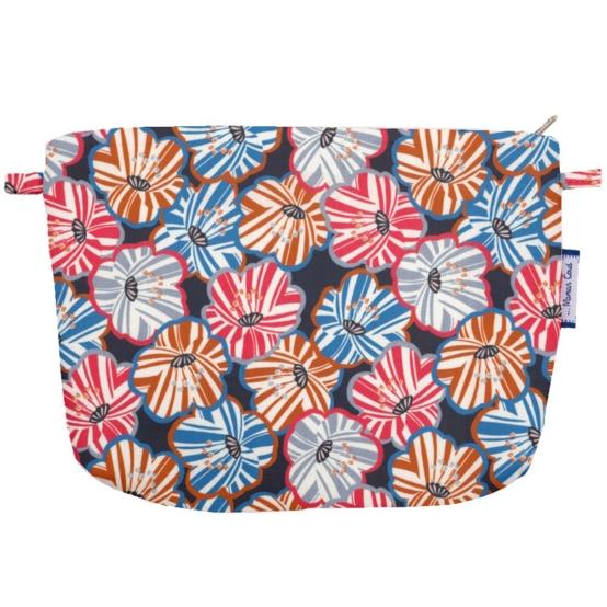 Coton clutch bag anémones rayées