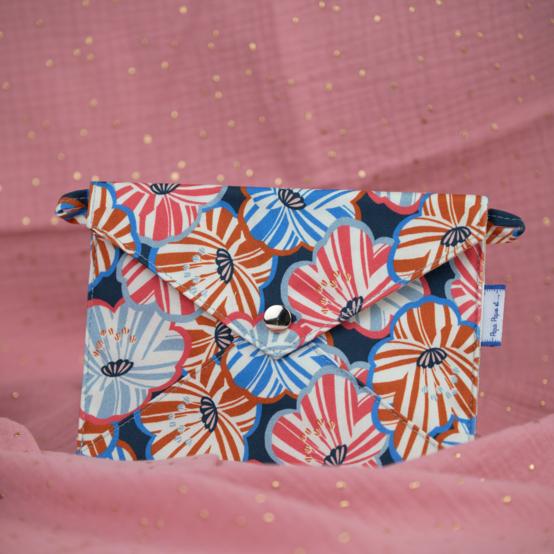 Medium envelope pocket anémones rayées