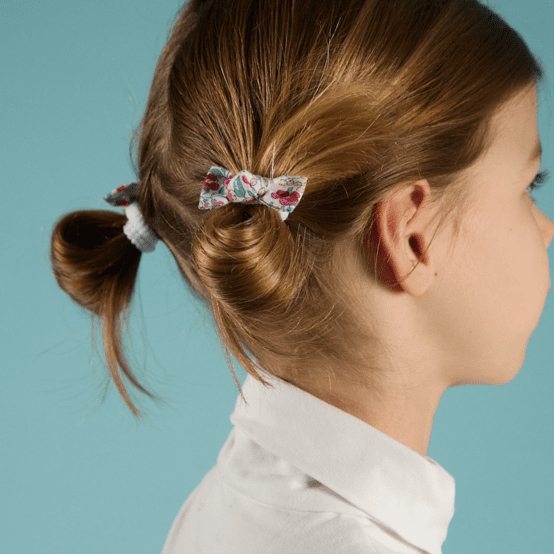 Small Elastics bows rose grenadine