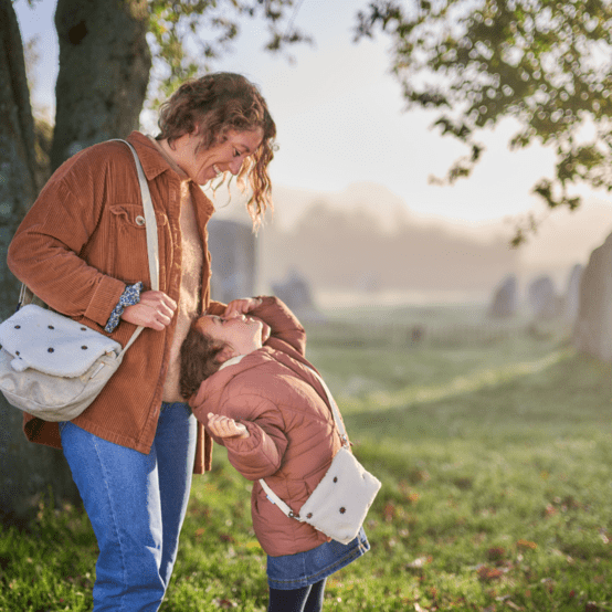 Tiny coton clutch bag moumoute ivoire fleurie