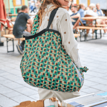 Tote bag with a zip carré d'art