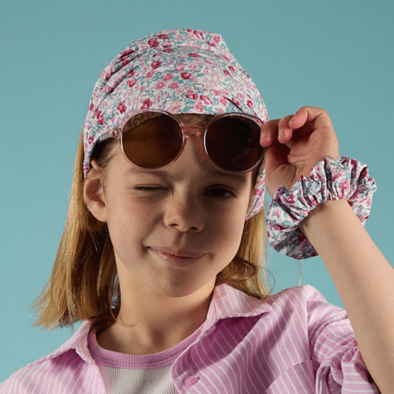 Headscarf headband- child size rose grenadine