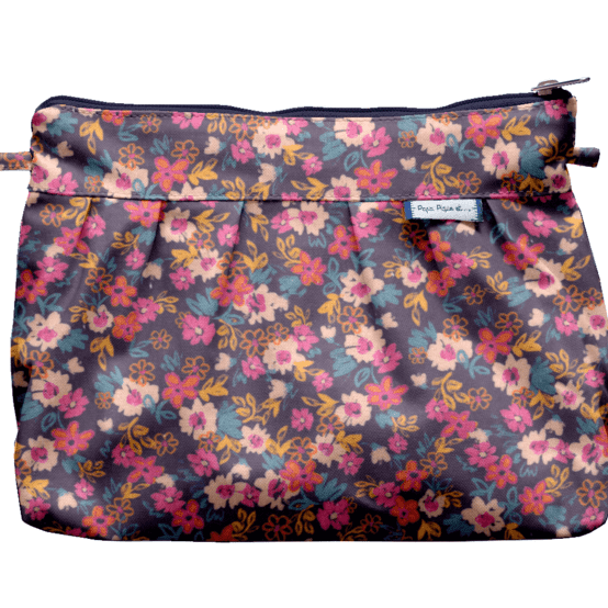 Pleated clutch bag hippie fleurie