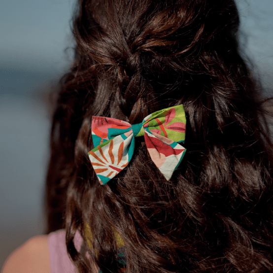 Bow tie hair slide fleurs des iles
