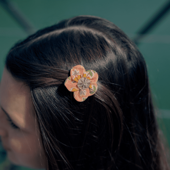 Mini Flower petal hair slide shanti