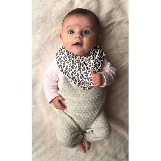 bandana bib leopard
