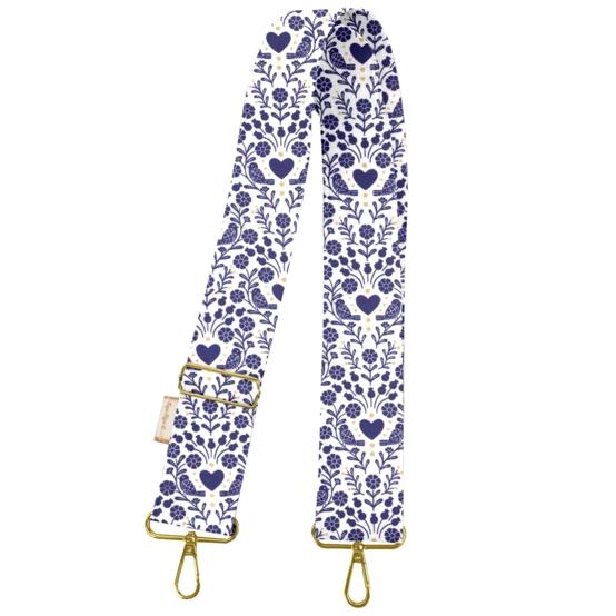 Wide shoulder strap scandinavia bleu