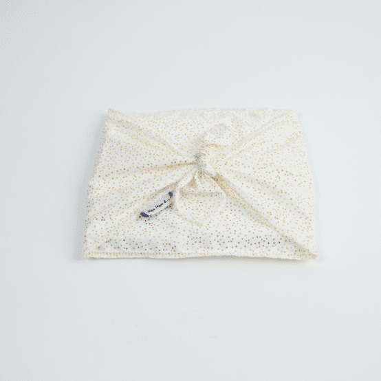 Fupochiki S (14 x 17 cm) white sequined