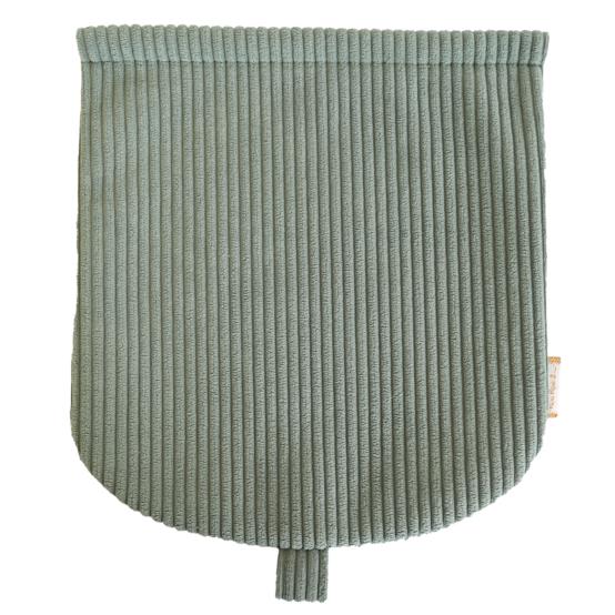 Flap of small shoulder bag lichen corduroy