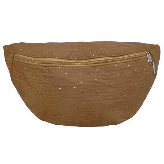 Banana bag gaze pois or caramel