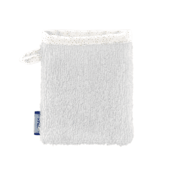 Make-up Remover Glove white sequined