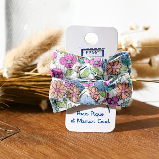 Small Elastics bows pastel fleuri