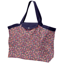 Tote bag with a zip hippie fleurie