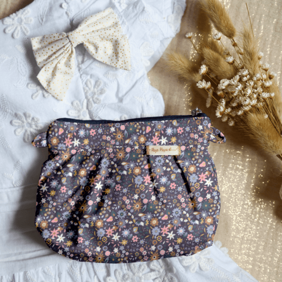 Mini Pleated clutch bag seventies