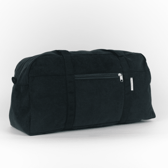 Weekend bag black corduroy
