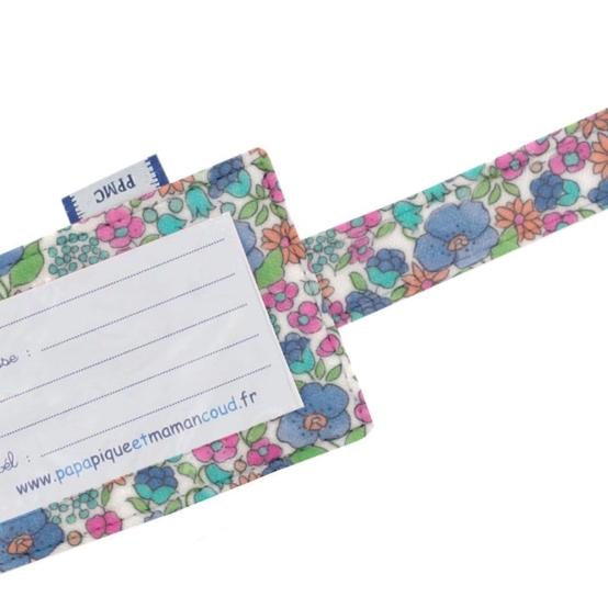 Luggage Tag pastel fleuri