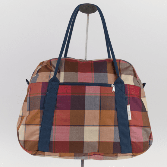 Bowling bag  ruby lurex tartan