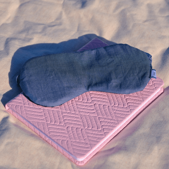 Night mask light denim