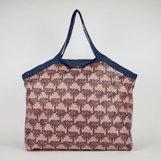 Tote bag with a zip palmeraie