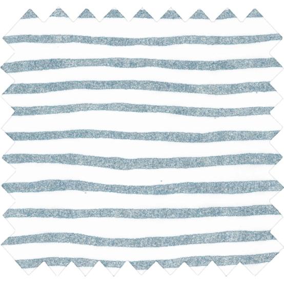 Coupon tissu 50 cm striped blue gray glitter